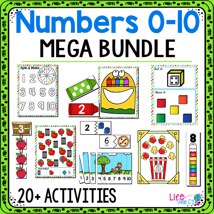 Numbers 1-10 | Pre-k/Preschool Math Centers