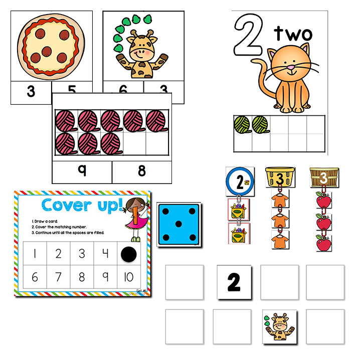 Numbers 1-10 | Pre-k/Preschool Math Centers