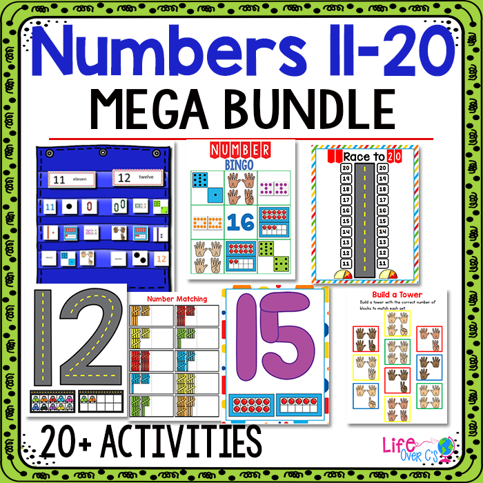 Numbers 11-20 | Kindergarten Math Centers