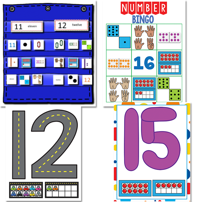 Numbers 11-20 | Kindergarten Math Centers