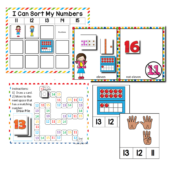 Numbers 11-20 | Kindergarten Math Centers
