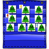 Numbers 0-120 Hide & Seek Pocket Chart Cards | Christmas Tree Theme