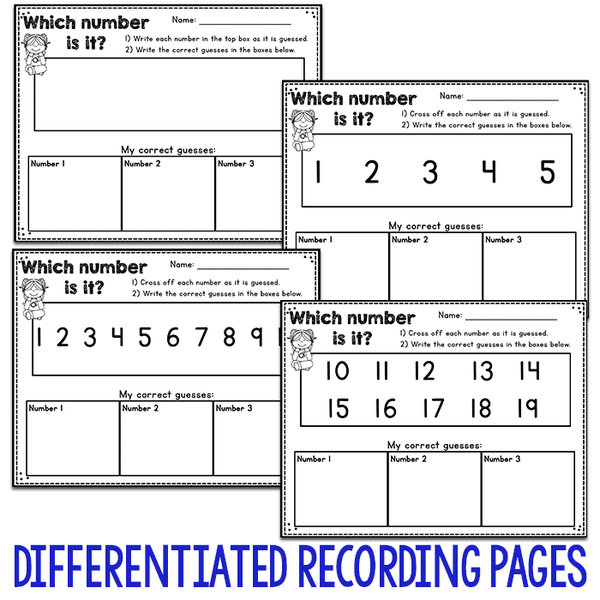 Numbers 0-120 Hide & Seek Pocket Chart Cards | Valentine Theme