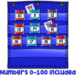 Numbers 0-120 Hide & Seek Pocket Chart Cards | Painting Theme