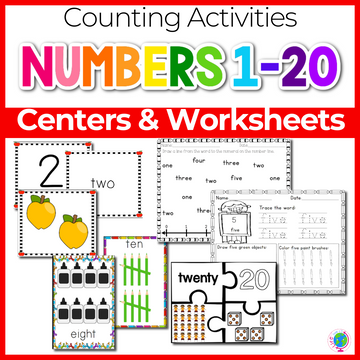 Numbers 1-20 Math Centers