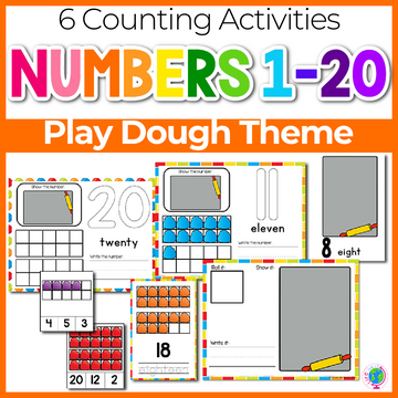 Play Dough Numbers 1-20 Counting Activities Dollar Deal