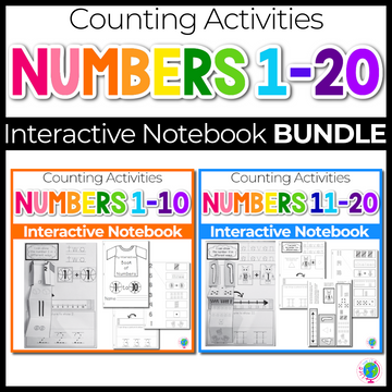 Interactive Math Notebooks for Numbers 1-10 & 11-20