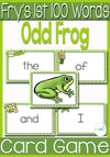 Fry's 1st 100 Words Card Game: Odd Frog