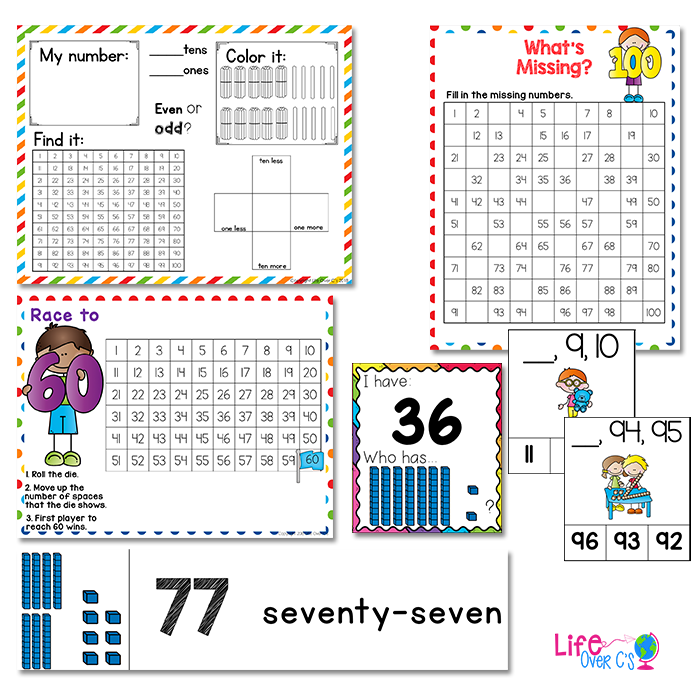Kindergarten Math Growing BUNDLE | Year Long Differentiated Math