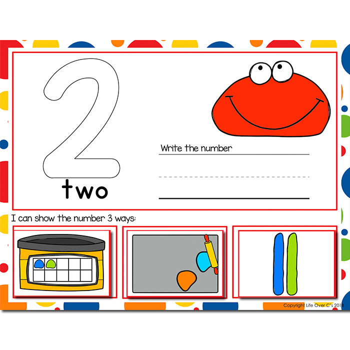 1-20 Play Dough Number Recognition Mats | Ten-frames, Array, Tally Marks