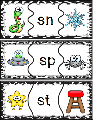 Beginning Blends Puzzles (Digraphs Included)