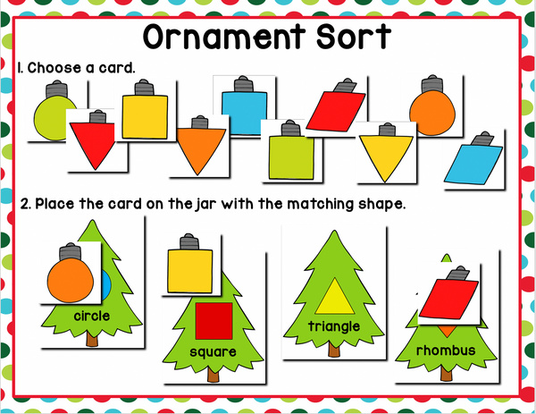 Christmas Sorting | Pre-K/Preschool Math Centers