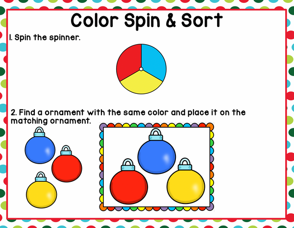 Christmas Sorting | Pre-K/Preschool Math Centers