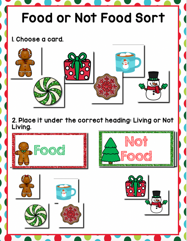 Christmas Sorting | Pre-K/Preschool Math Centers