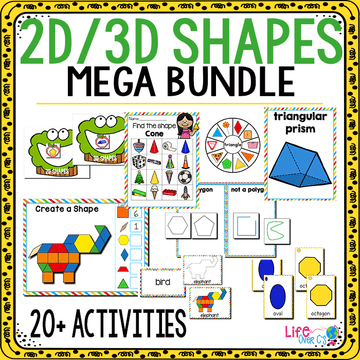 2D and 3D Shapes | 1st Grade Math Centers