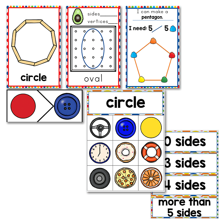 20+ 2D Shape activities MEGA bundle. Play dough, building shapes, graphing, geoboards, games and much more!