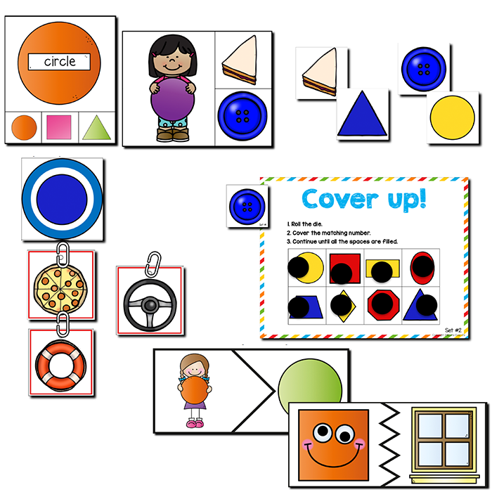 2D Shapes | Pre-K/Preschool Math Centers
