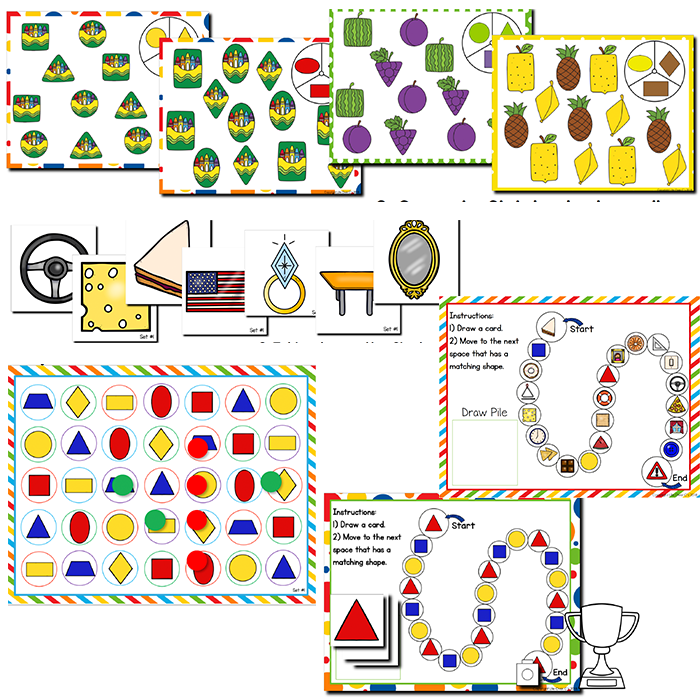 2D Shapes | Pre-K/Preschool Math Centers