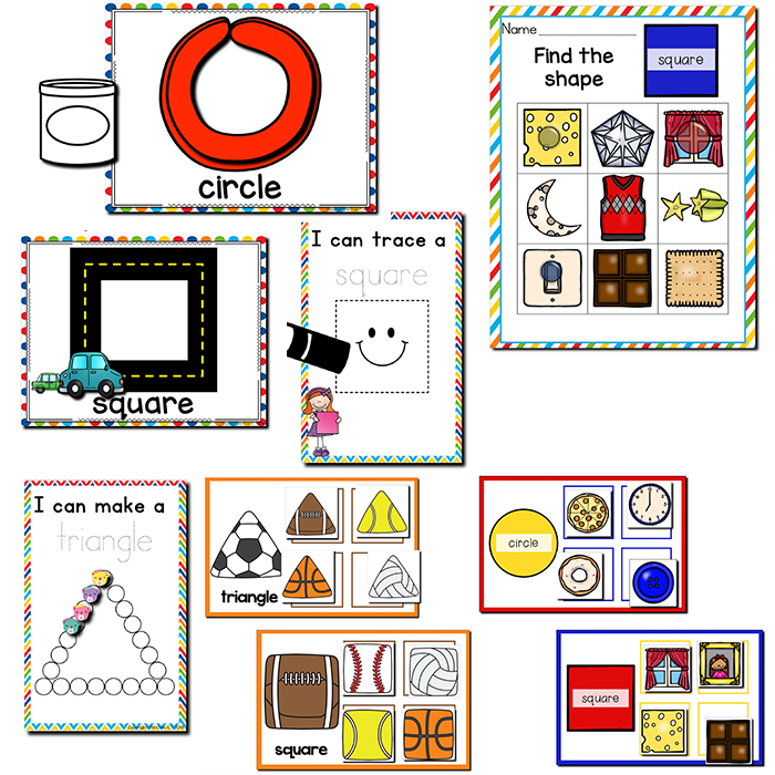 2D Shapes | Pre-K/Preschool Math Centers