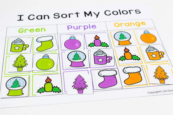 Christmas Sorting | Pre-K/Preschool Math Centers