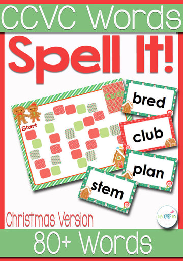 Initial Blends File Folder Game Winter Theme