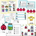 Preschool/ Pre-k Math & Literacy Centers | Spring Theme