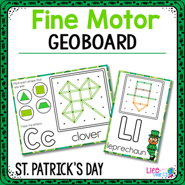 Fine Motor Mats for St. Patrick's Day | Geoboards