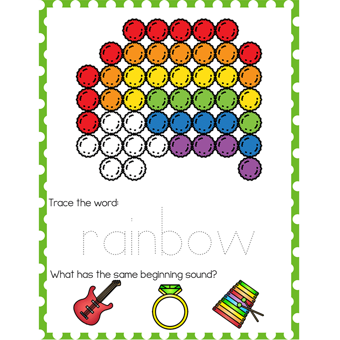 Fine Motor Mats for St. Patrick's Day | Pom Poms