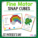 Fine Motor Mats for St. Patrick's Day | Snap Cubes