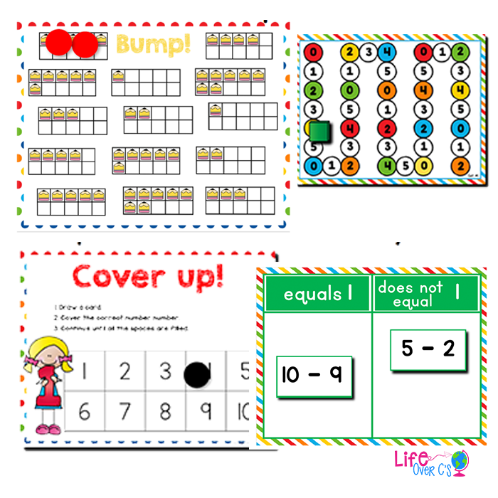 Subtraction within 10 | Kindergarten Math Centers