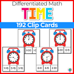 Time Clip Cards: 192 Cards Multiple Levels