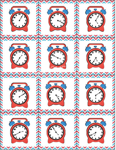 Time memory cards for all levels of learning to tell time! A fun game for math centers! There is time to the hour, half hour, fifteen minutes and five minutes included in this set.