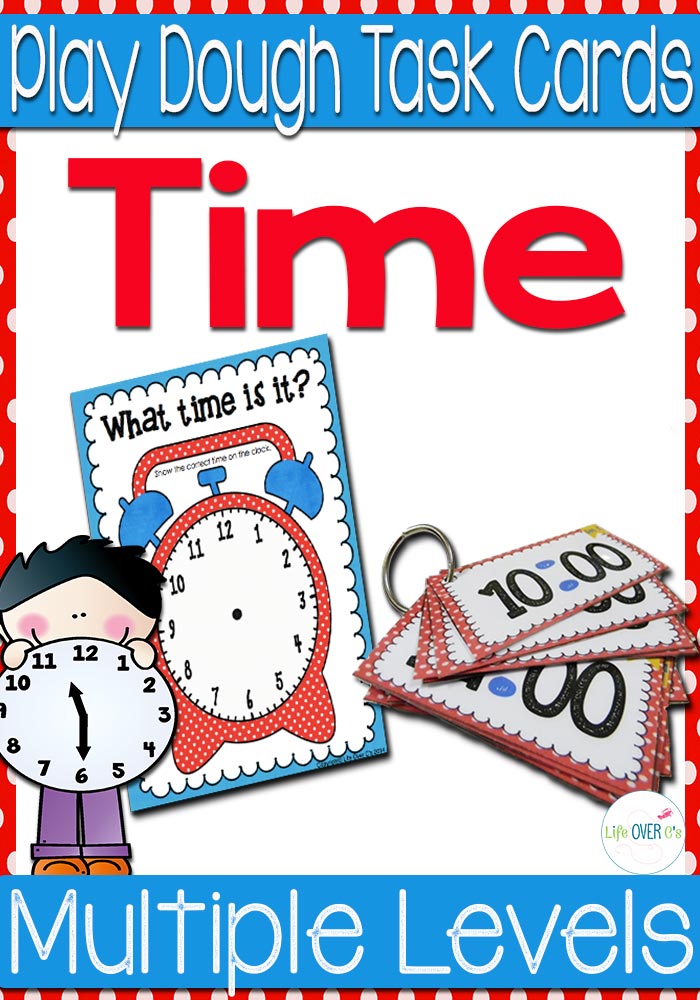 This time play dough mat and task cards are such a fun, hands-on way to practice telling time! Several levels of task cards make it easy to differentiate!