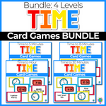 5 Time Card Games for Telling Time (Levels 1,2,3,4)
