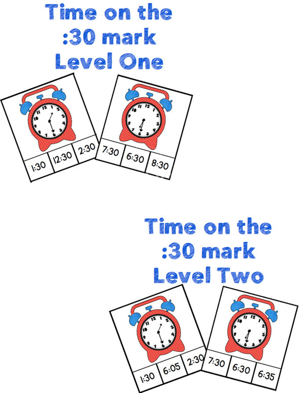 There are 192 time clip cards in this awesome pack! Multiple levels for learning to tell time!
