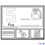 Number Recognition Mats | Ten-frames, Array, Tally Marks
