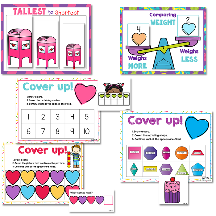 Valentine Preschool Math Activities: 20+ Centers