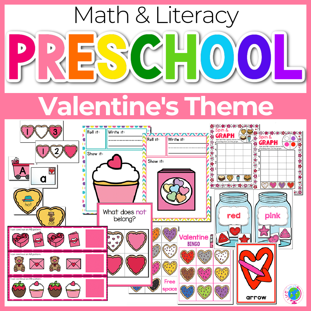 Color Theme Lesson Plan Valentine's Day Activities for Preschool and Kindergarten – Life Over C's