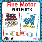 Fine Motor Mats for Winter | Pom Poms