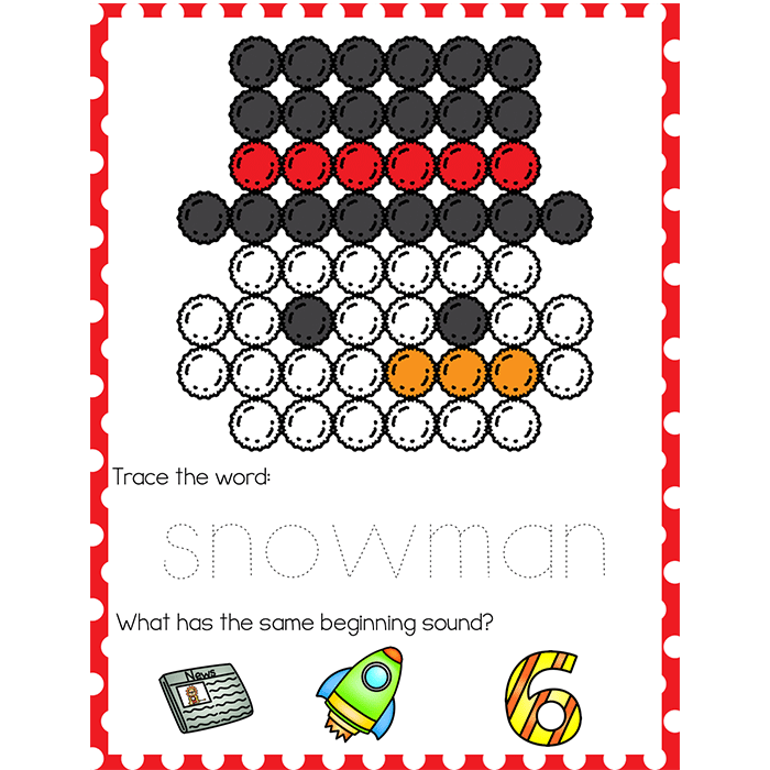 Fine Motor Mats for Winter | Pom Poms