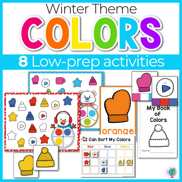 Winter Colors Pre-K Activity Set