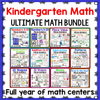Kindergarten Math Growing BUNDLE | Year Long Differentiated Math
