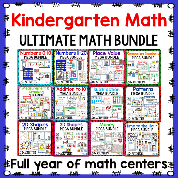 Kindergarten Math Growing BUNDLE | Year Long Differentiated Math