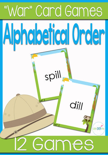 Alphabetical Order "War" Card Game Center
