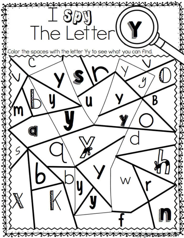These alphabet I Spy printables and centers are great! Low-prep too! I love the different fonts!