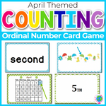 April Ordinal Number Card Game