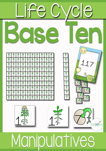 Place Value Activities Plant Life Cycle Theme | Math Centers