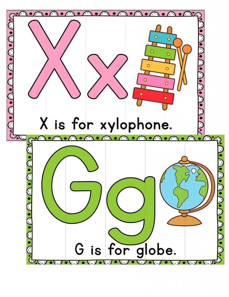 Beginning Sounds Alphabet Puzzles