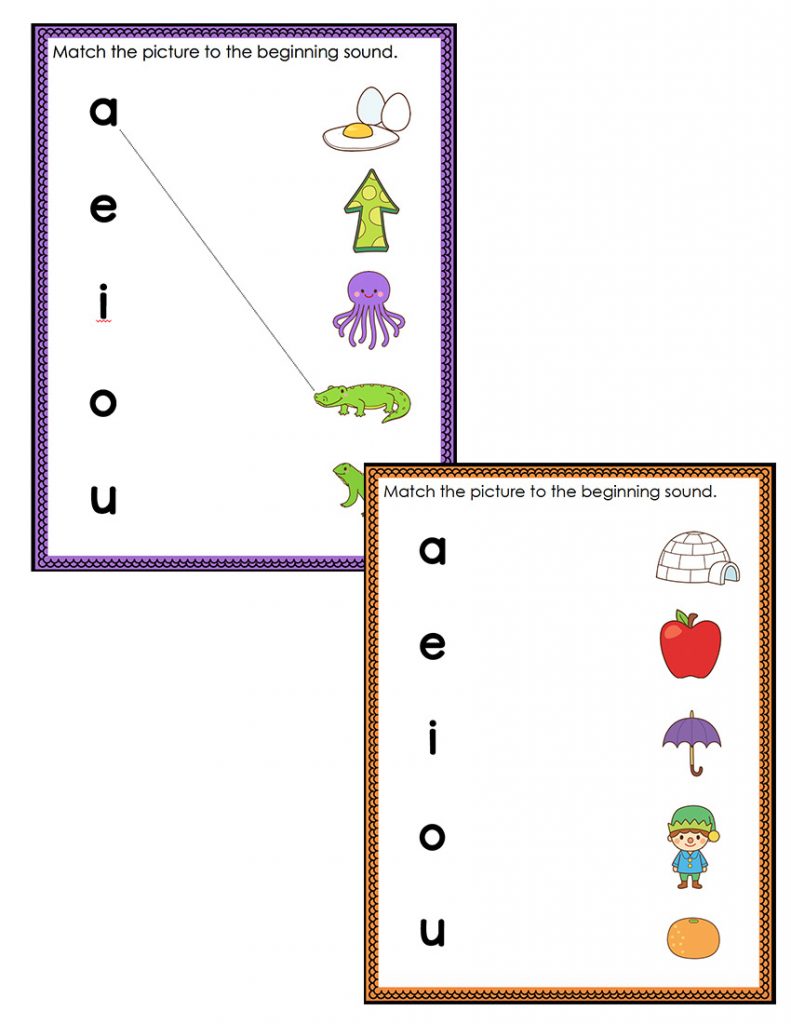 Beginning Sounds Activity Pack for Phonemic Awareness: BUNDLE