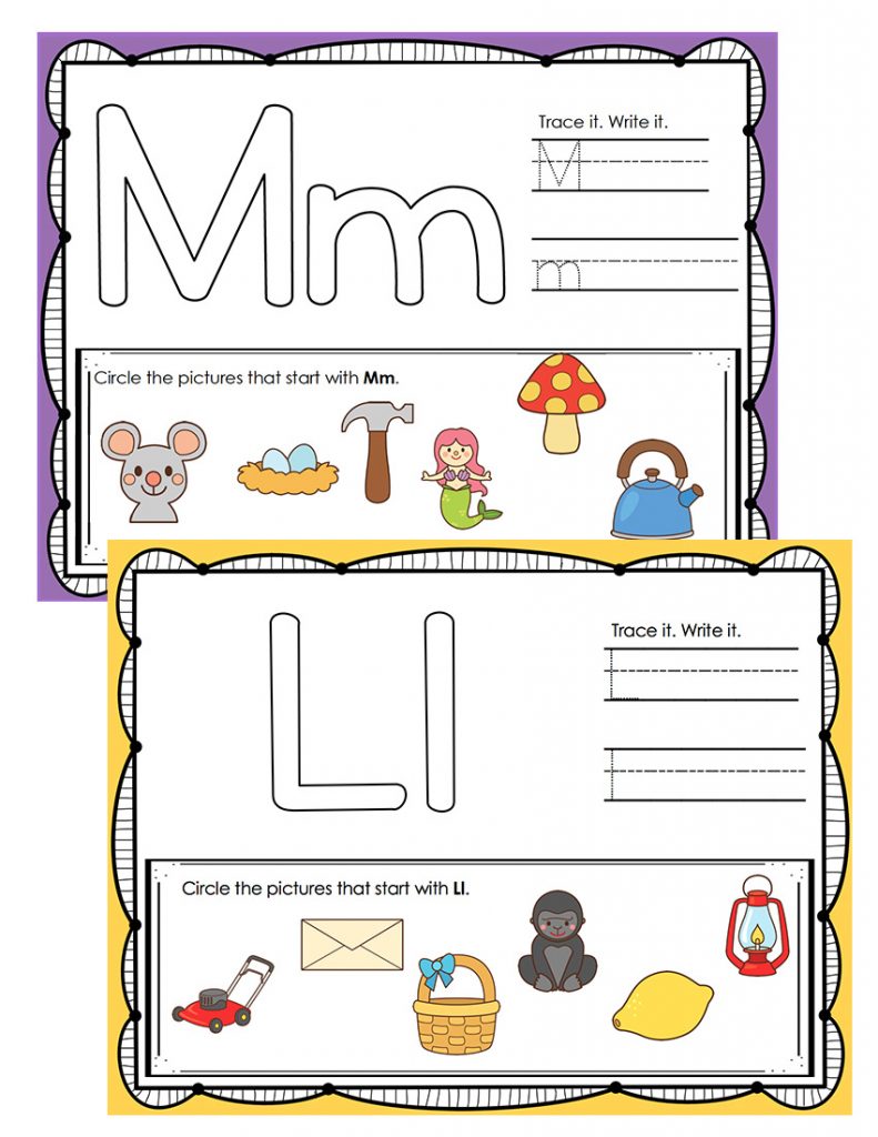Beginning Sounds Activity Pack for Phonemic Awareness: BUNDLE